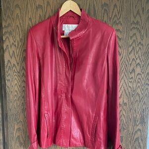 Doncaster‎ Scarlet Leather Jacket 8
